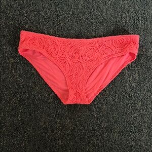 Lace Coral Bikini Bottom